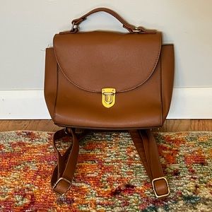 Brown Backpack Purse